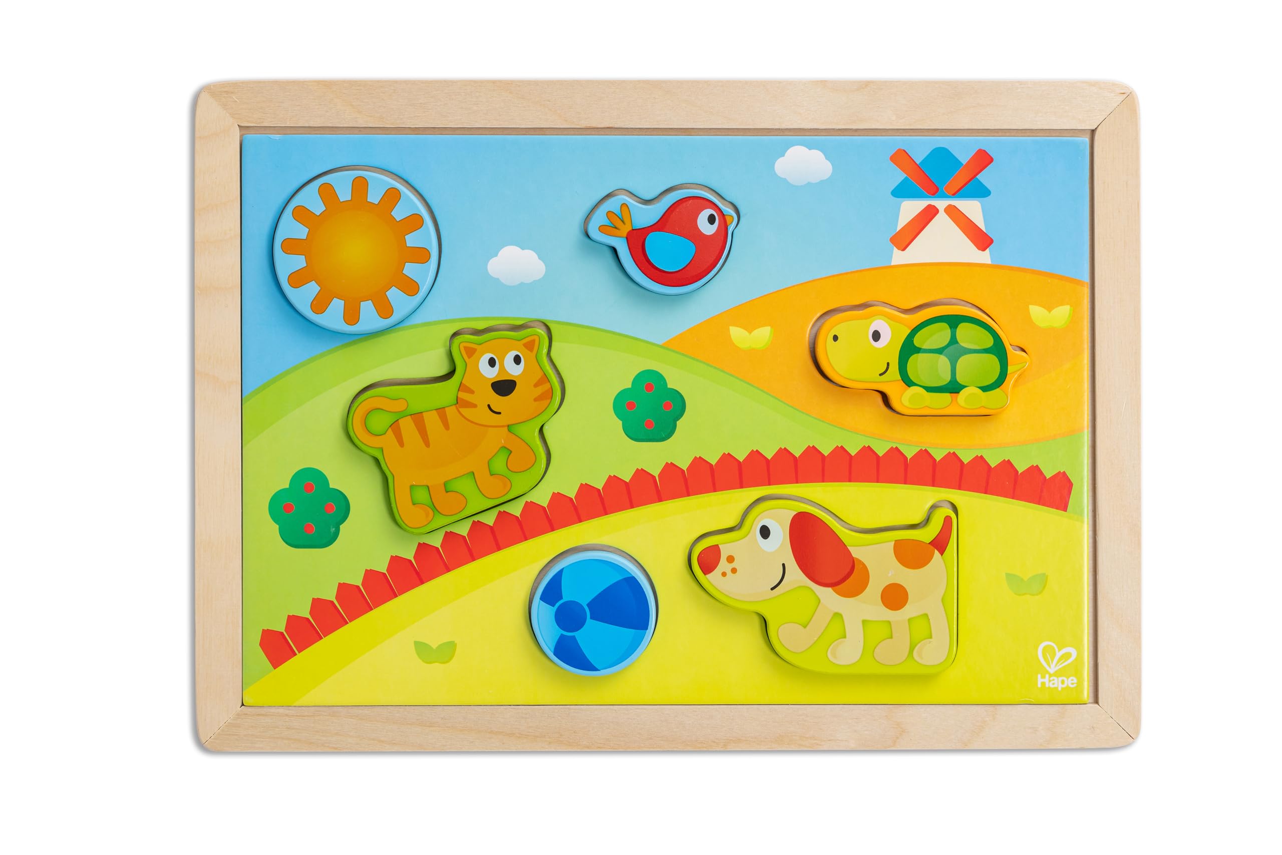 Hape Puzzle Pepe und Friends Sonnental puzzle dai 12 mesi