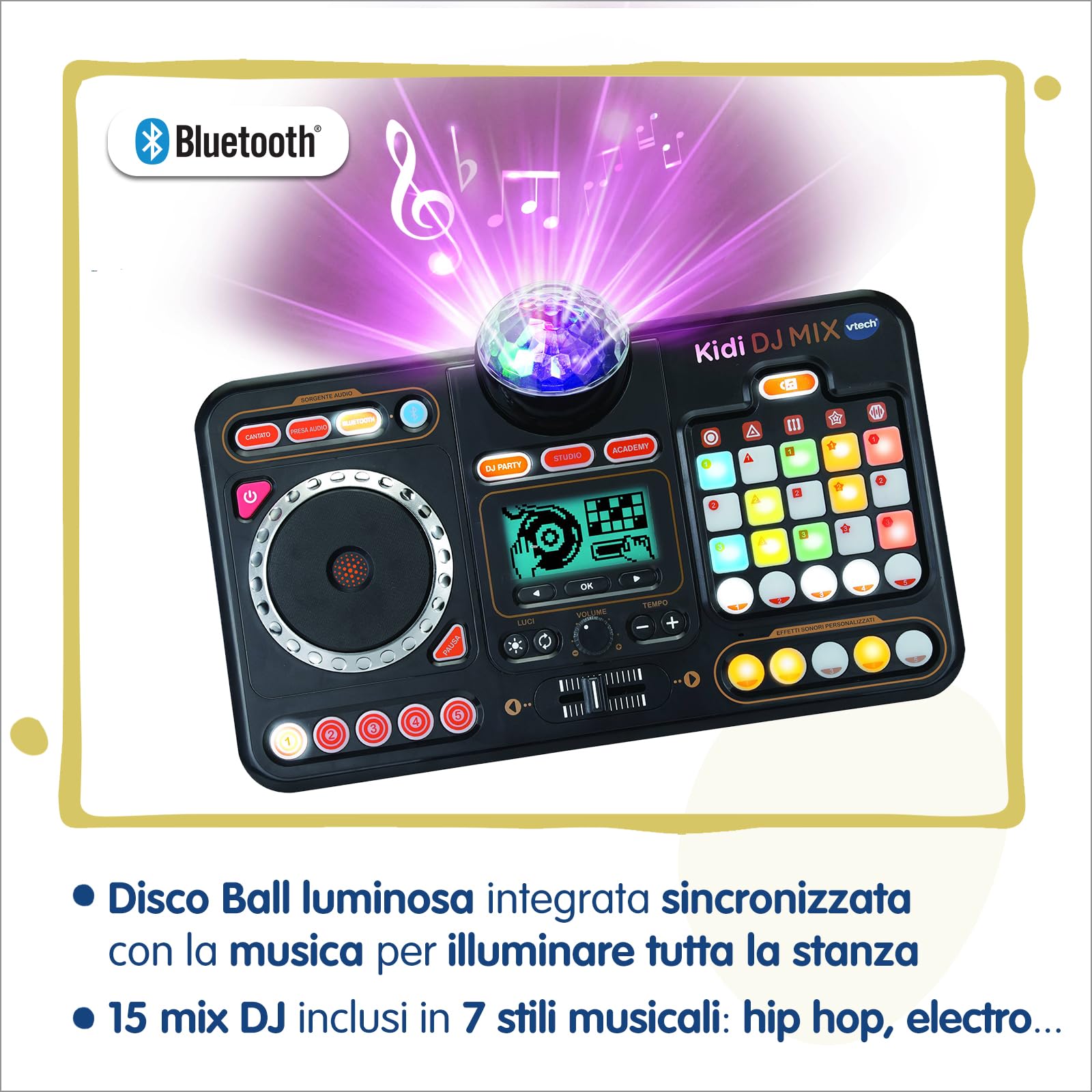 VTech Kidi DJ Mix console DJ per bambini con microfono