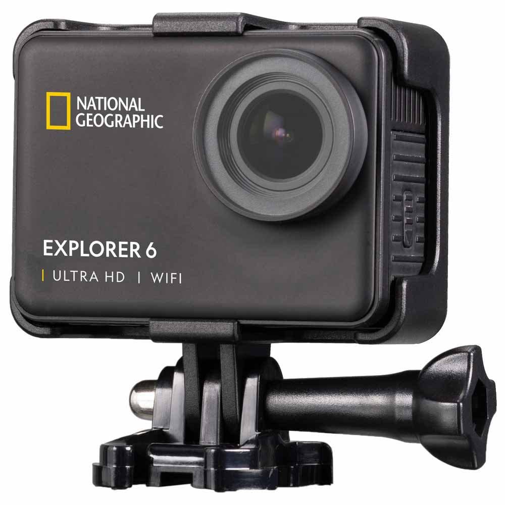 National Geographic Explorer 6 action cam 4K nera impermeabile 10 m