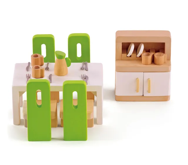 Hape Mobili Sala da Pranzo per la casa delle bambole in legno