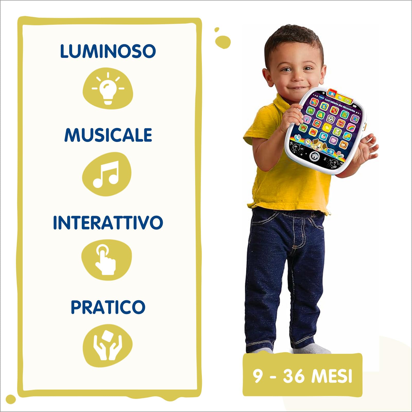 VTech Giocattoli 1-3 anni Il Mio Super Tablet interattivo 9-36 mesi