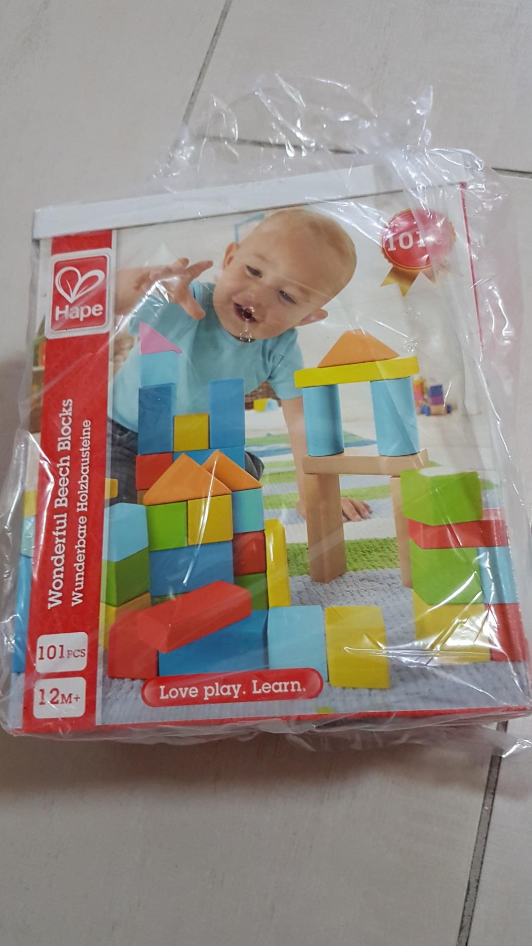 Hape Montare e costruire Fantastici Blocchi 101 pezzi in faggio