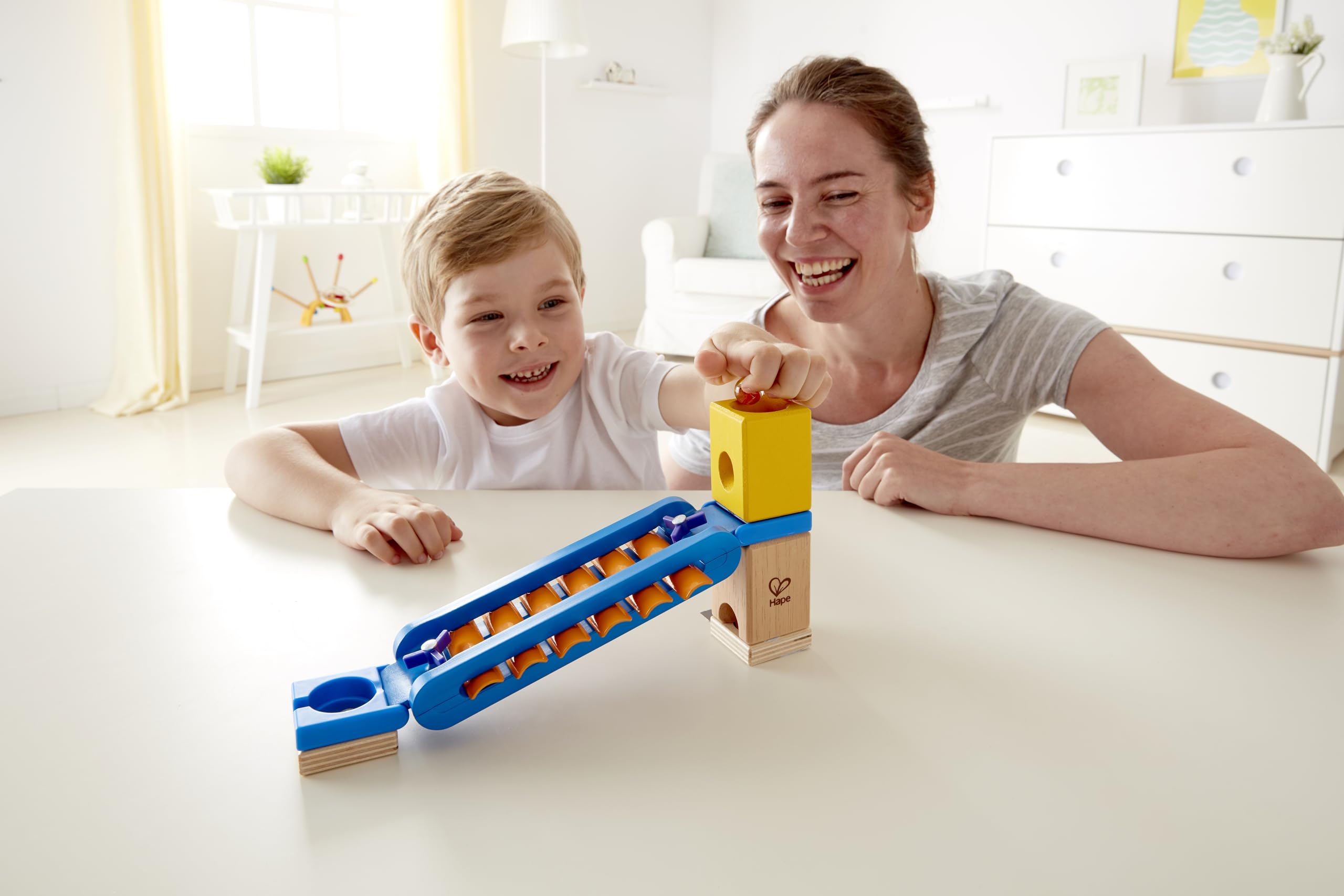 Hape Quadrilla Scivolo Sonoro binario xilofono per biglie 13 pezzi