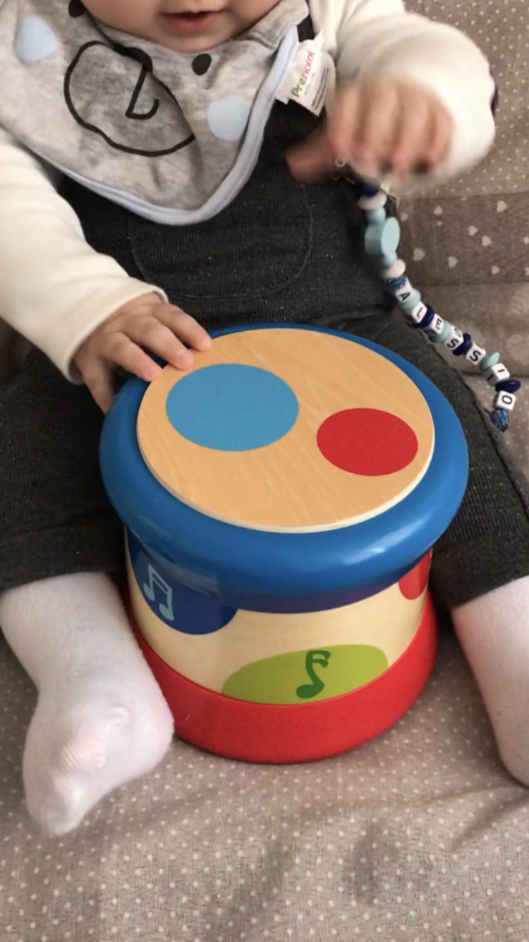 Hape Giochi musicali Baby Tamburo tamburo musicale dai 6 mesi