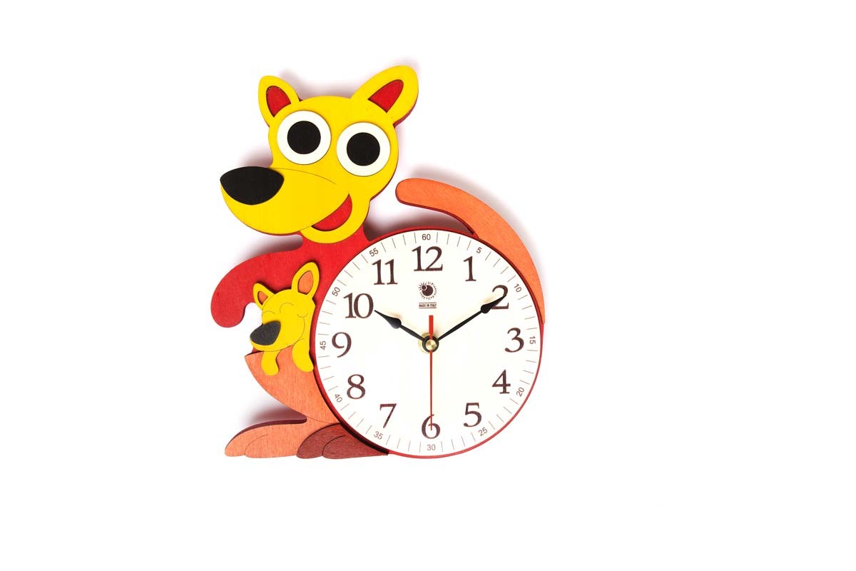 Il Pianeta delle idee Arredare Orologio da muro in legno orologio 24×24 cm in betulla e pioppo