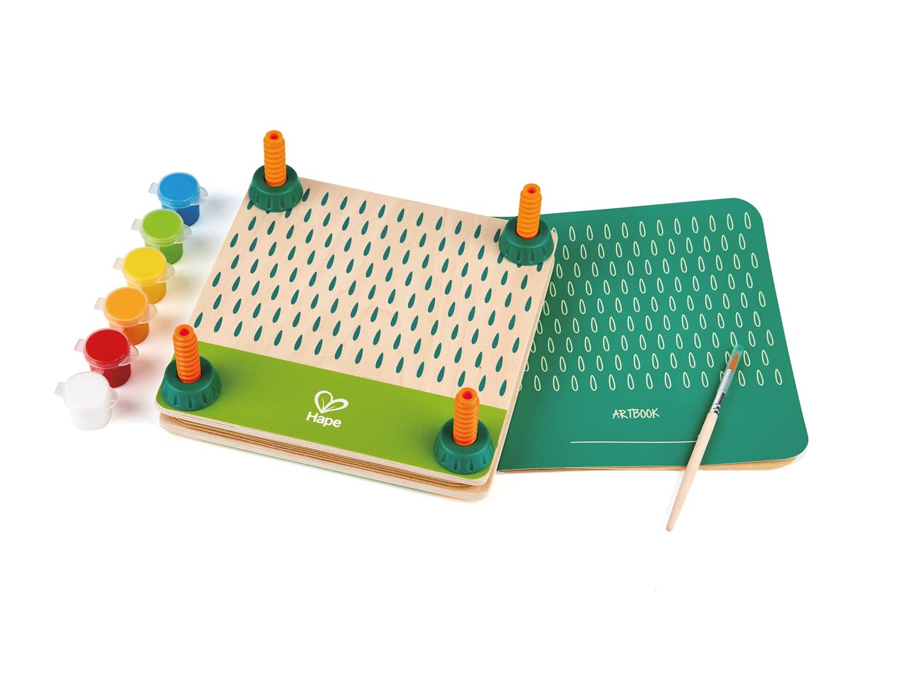 Hape Nature Fun pressa per fiori, kit creativo in bambù