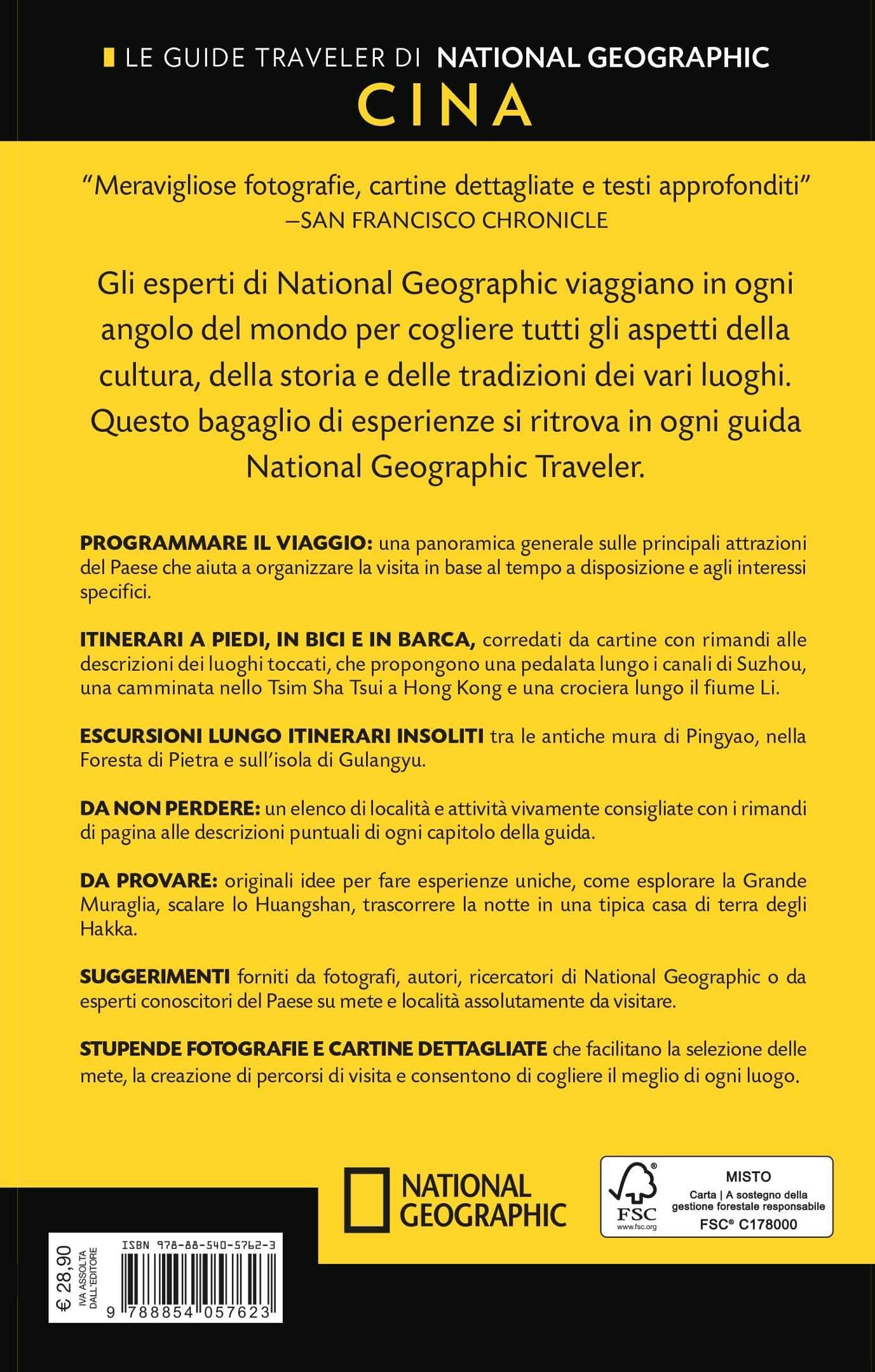Le Guide Traveler di National Geographic Cina guida turistica con mappa estraibile