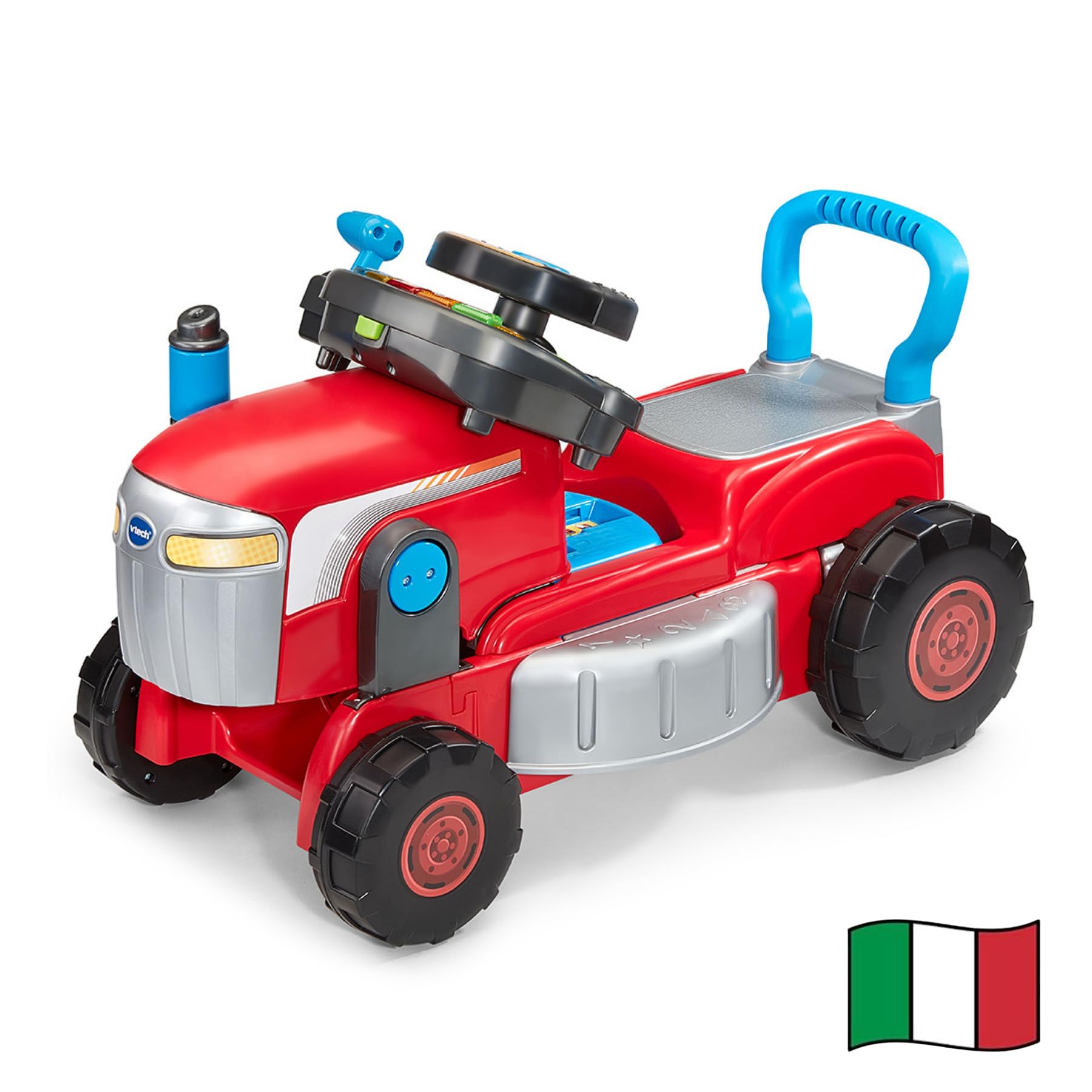 VTech Giocattoli 1-3 anni Super Trattore Tagliaerba 3 in 1 cavalcabile italiano