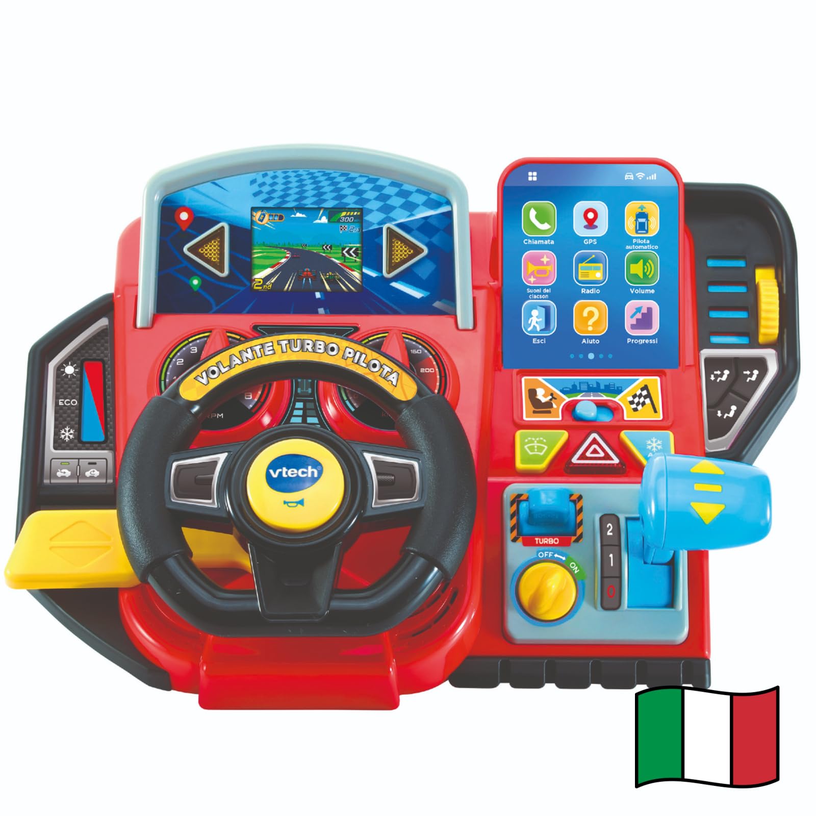 VTech Giocattoli 3-6 anni Volante Turbo Pilota volante interattivo 3-8 anni