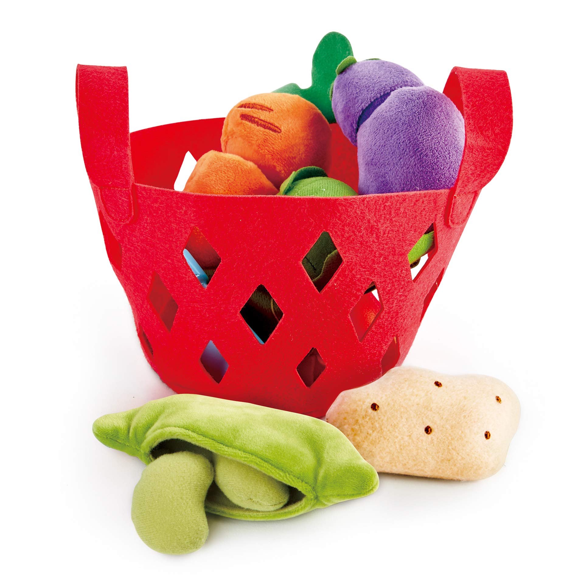 Hape Cucina e accessori E3167 cesto di verdure gioco in feltro