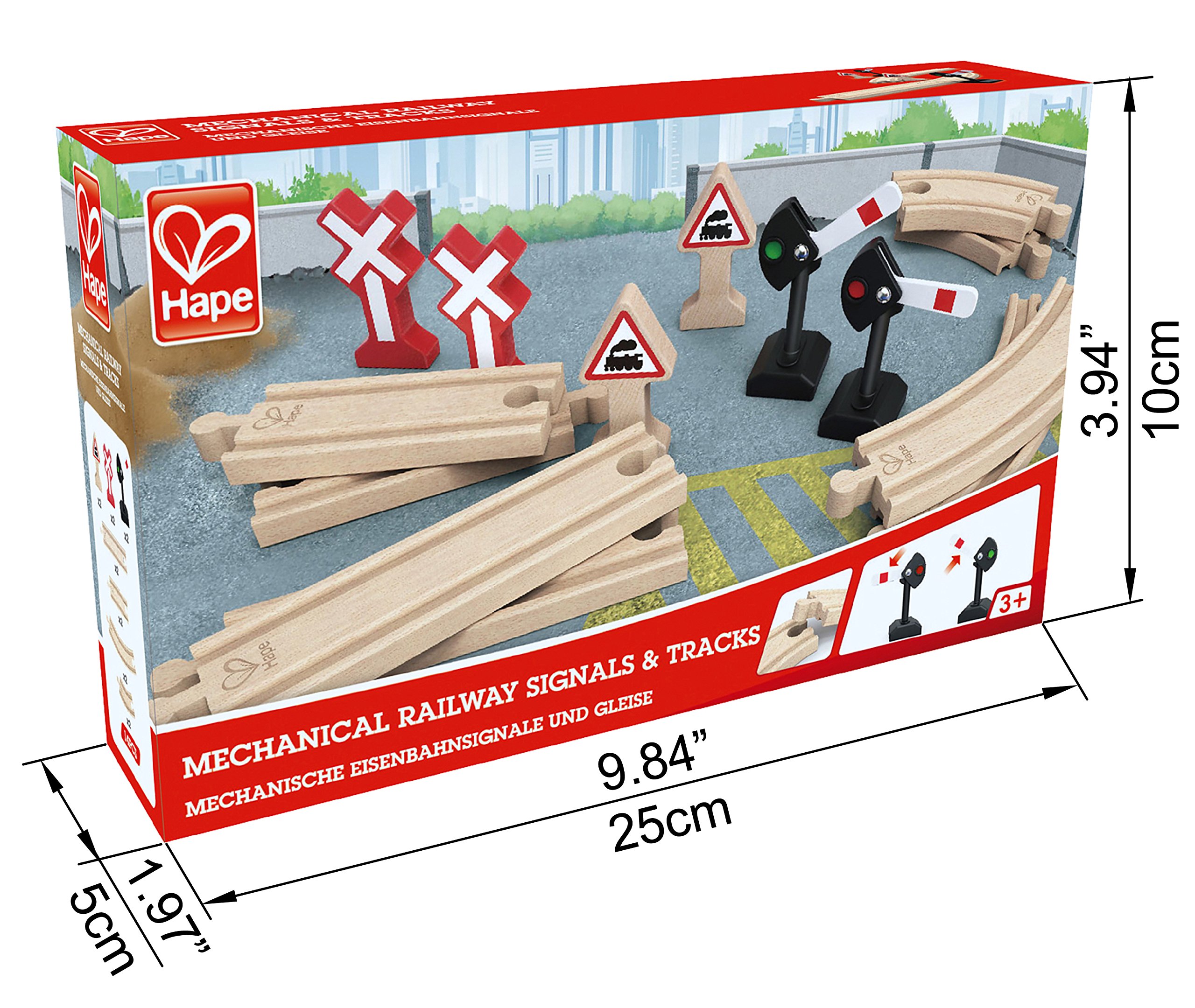 Hape Treno E3724 set di binari e segnali meccanici