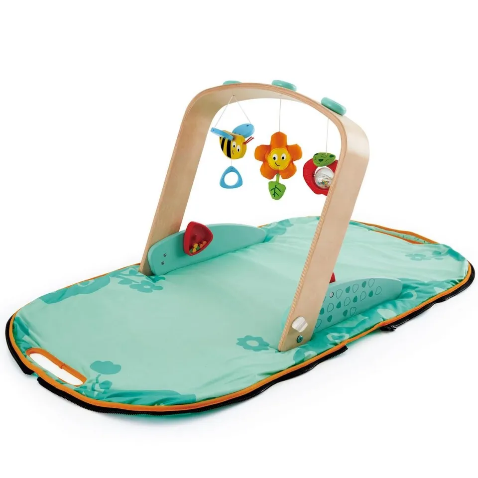 Hape Giocattoli per l'infanzia E0045 palestrina portatile con giochi
