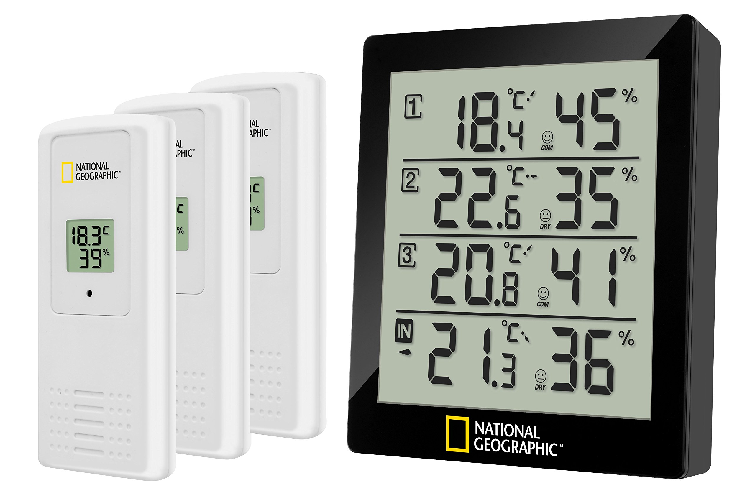 National Geographic Stazioni meteorologiche Stazione meteorologica 4 posizioni termoigrometro