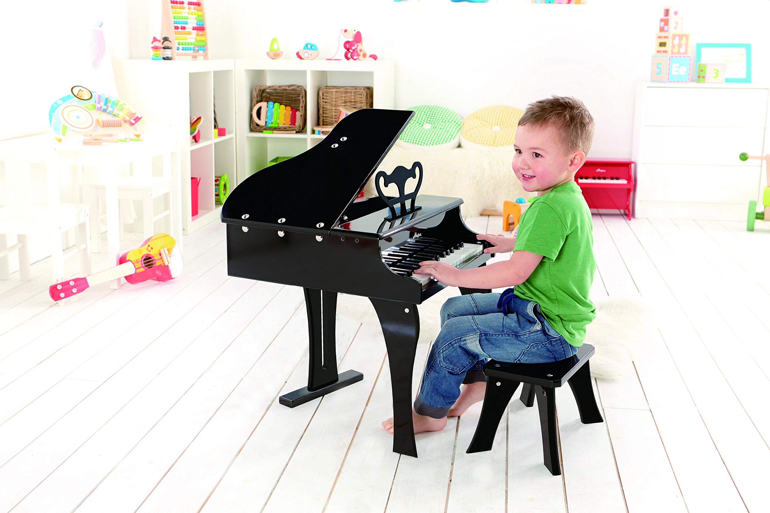 Hape Giochi musicali E0320 Pianoforte a Coda Nero