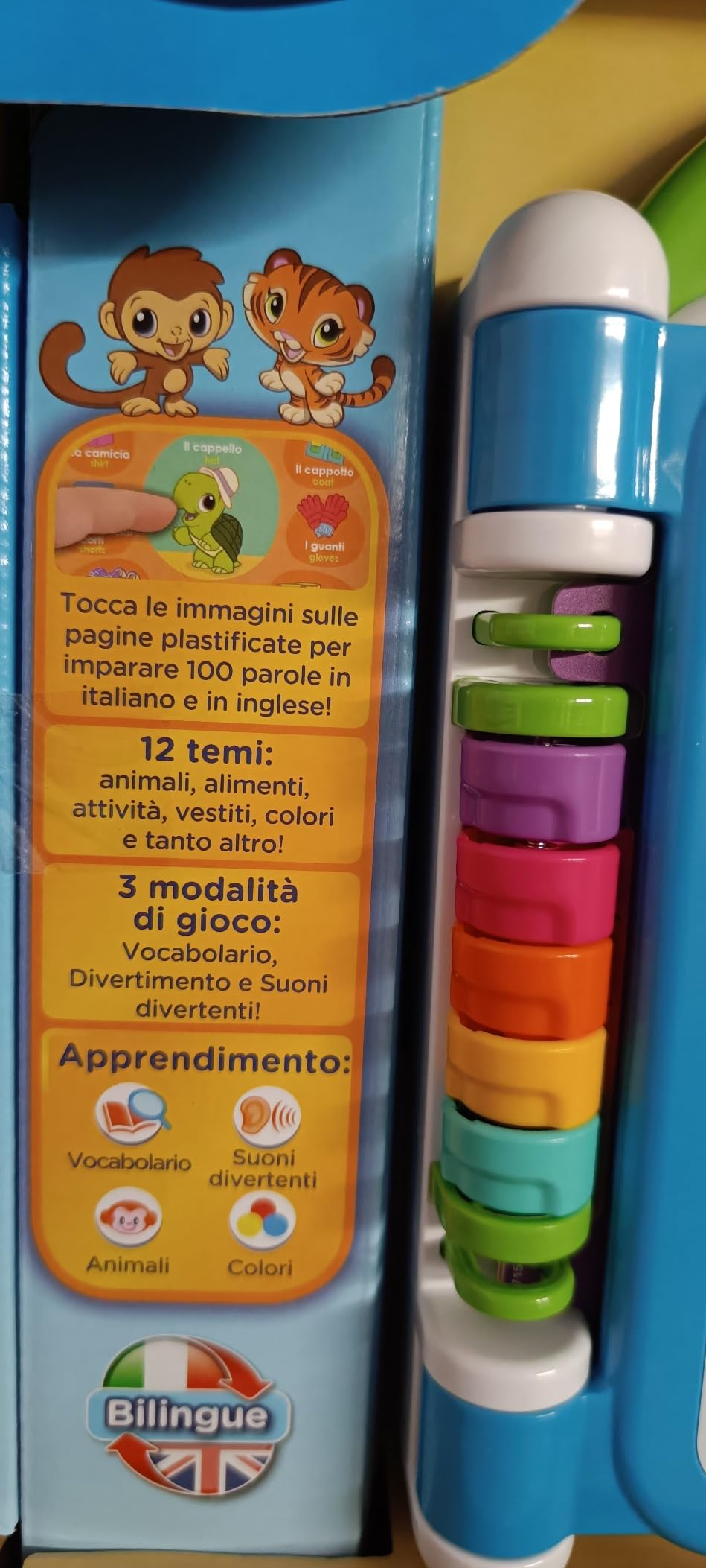 VTech Giocattoli 1-3 anni Il Mio Primo Libro Illustrato 100 Parole libro bilingue