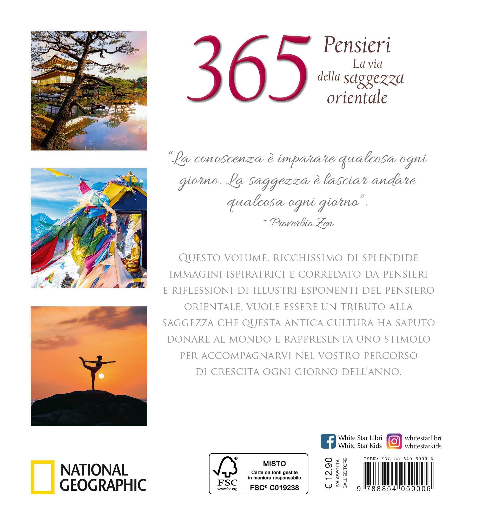 National Geographic Kids Libri 365 pensieri. La via della saggezza orientale libro a colori