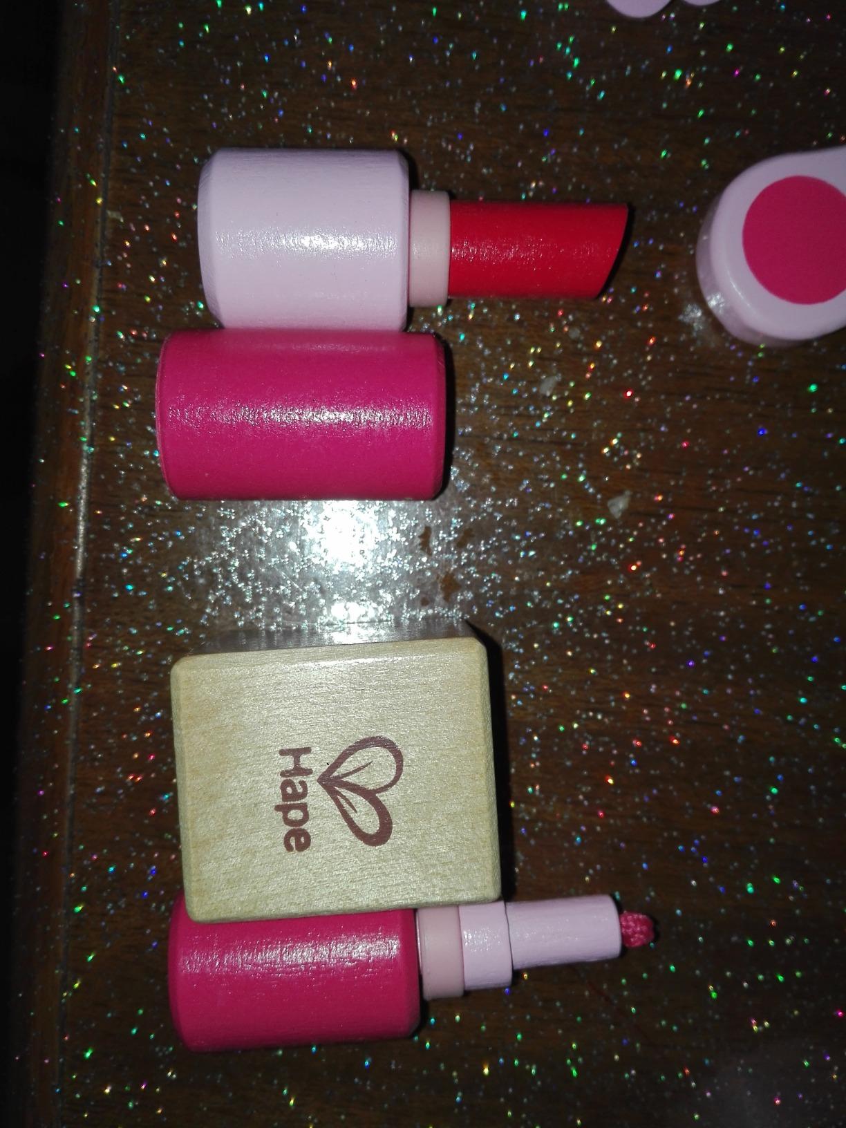 Hape Giochi di ruolo Set di Bellezza trousse rosa 11 pezzi