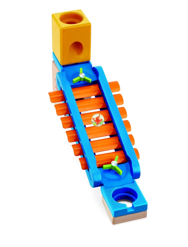 Hape Quadrilla Scivolo Sonoro binario xilofono per biglie 13 pezzi