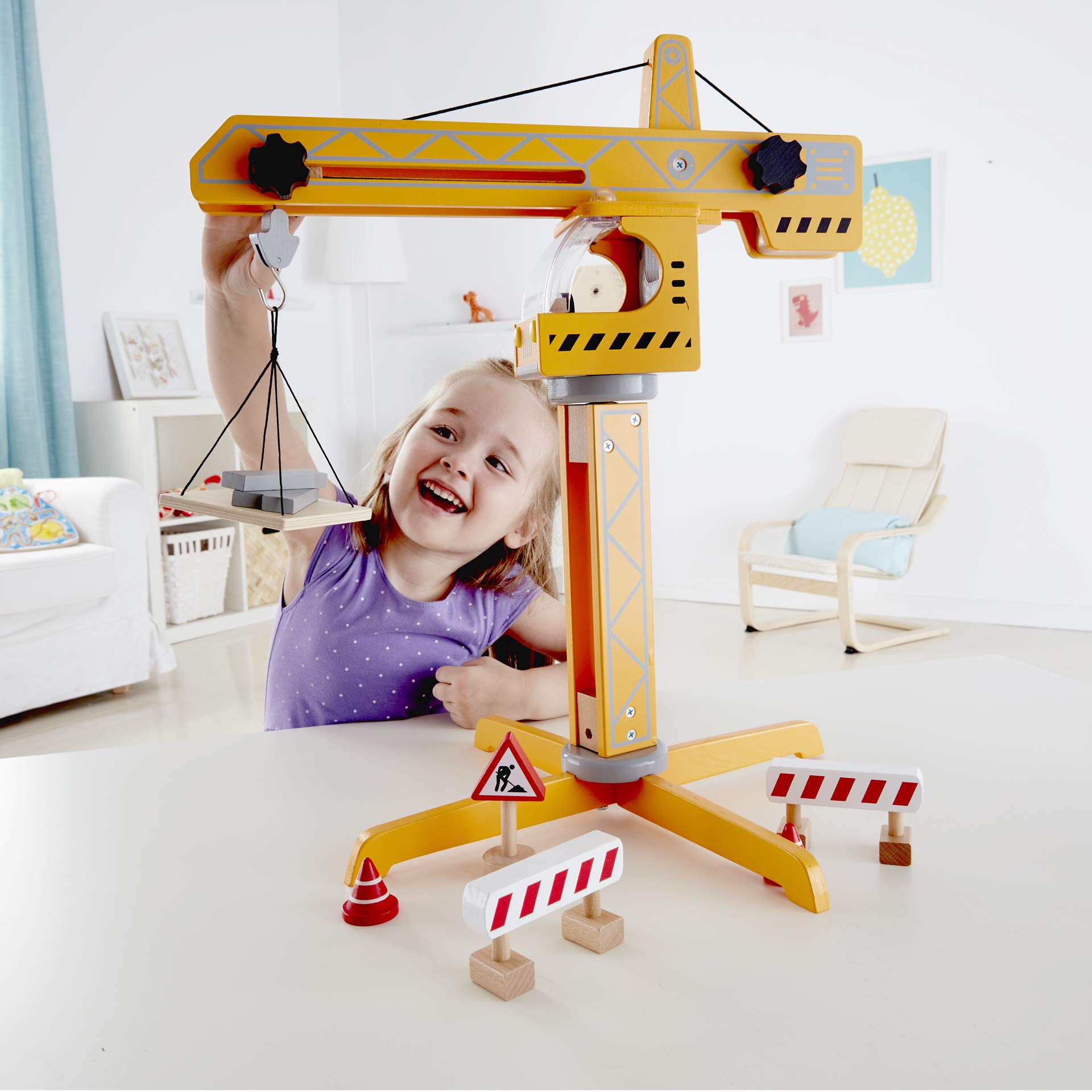 Hape Montare e costruire Set Gru – Costruisci il Tuo Cantiere