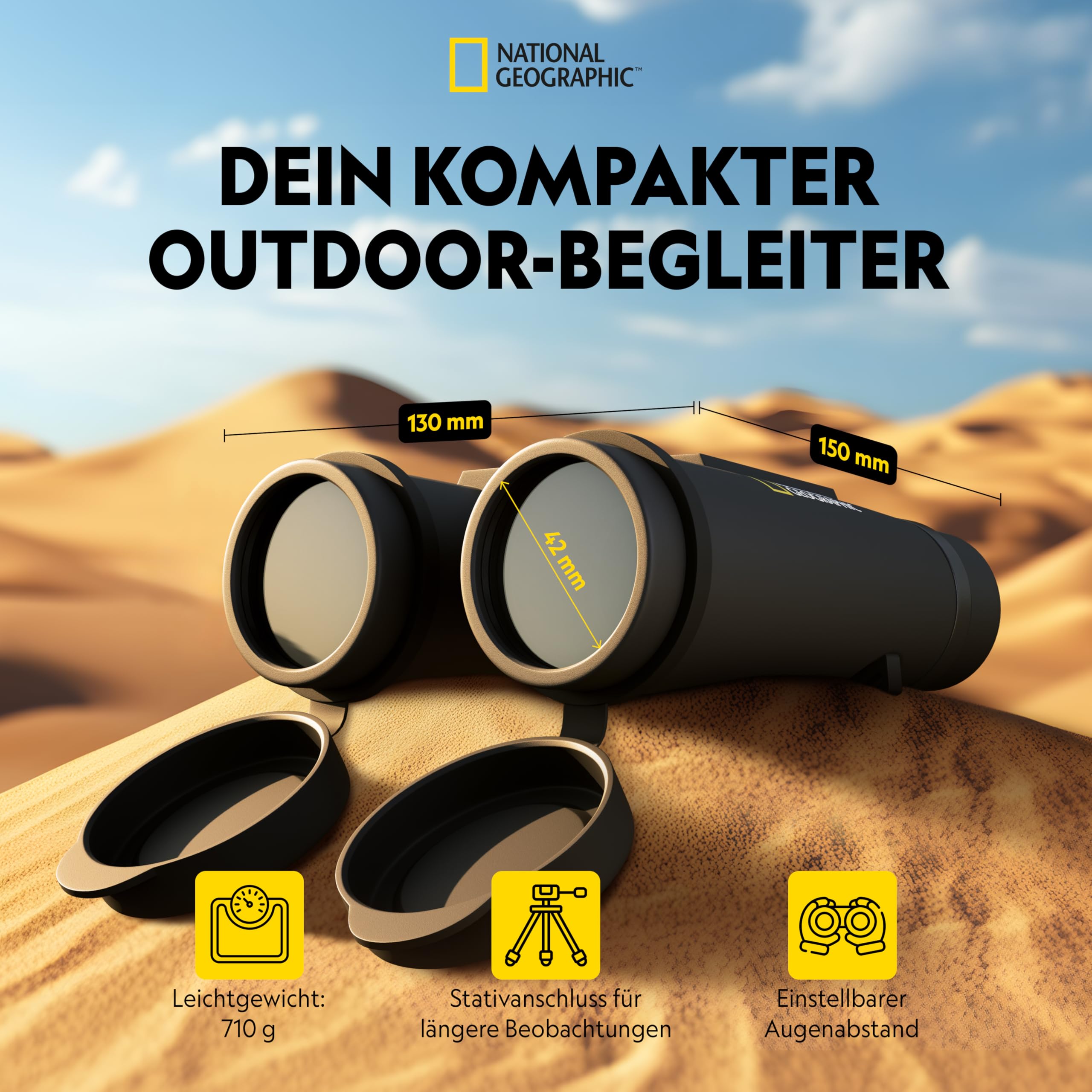 National Geographic Binocoli 10x42 Binocolo impermeabile