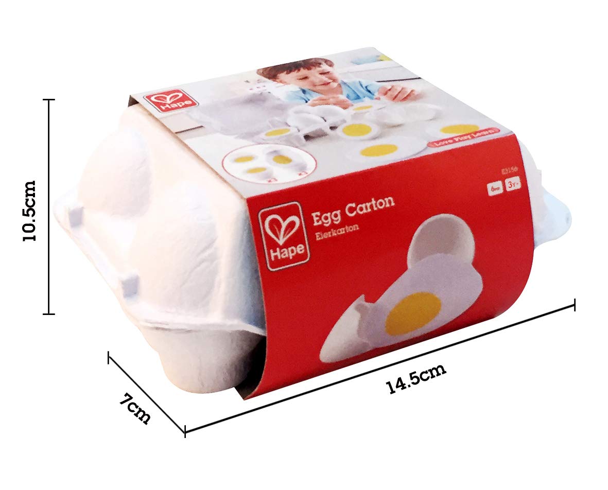 Hape Cucina e accessori Cartone delle Uova set di sei uova in legno