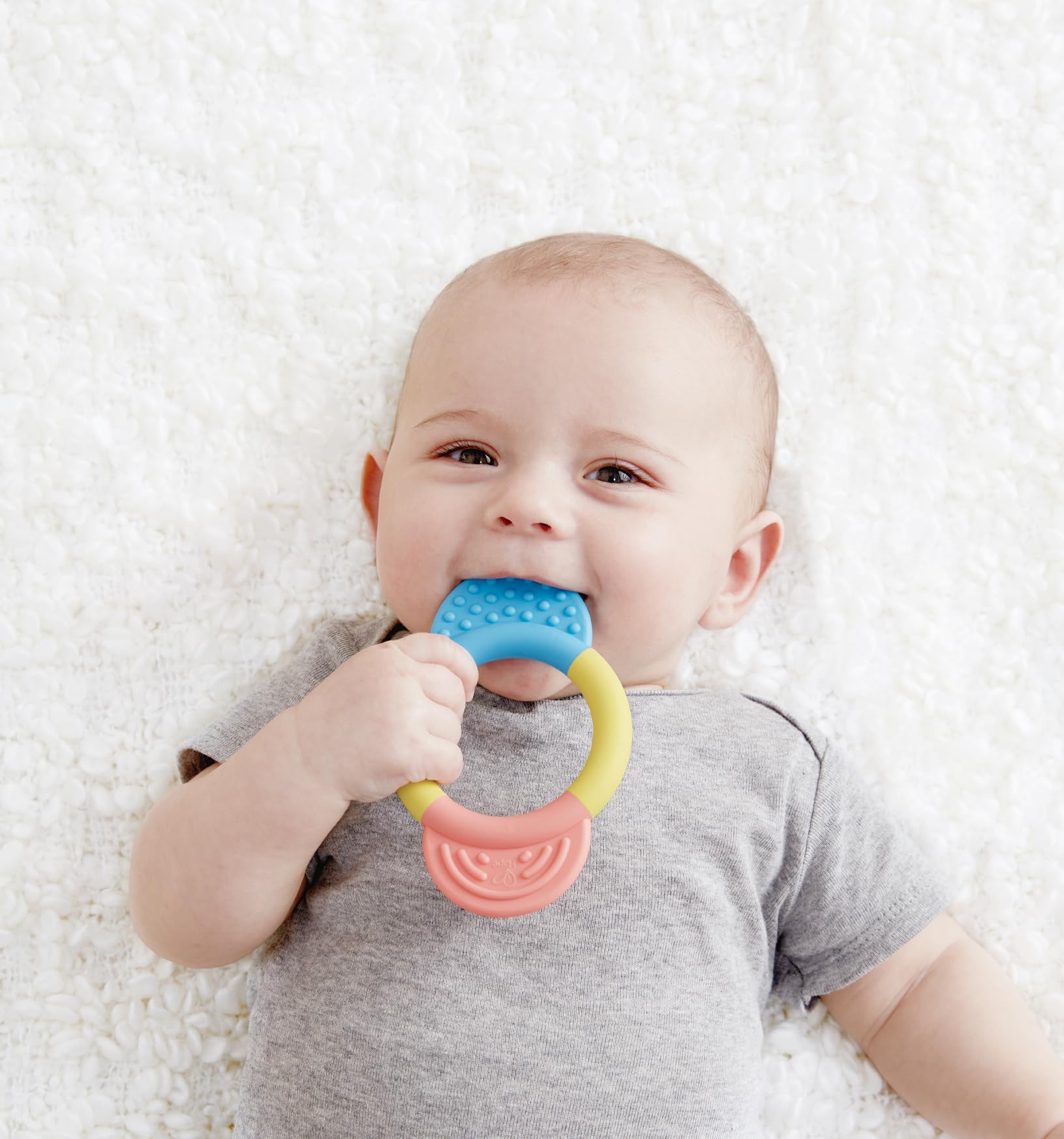 Hape Giocattoli per l'infanzia Anello da Masticare E0026 massaggiagengive