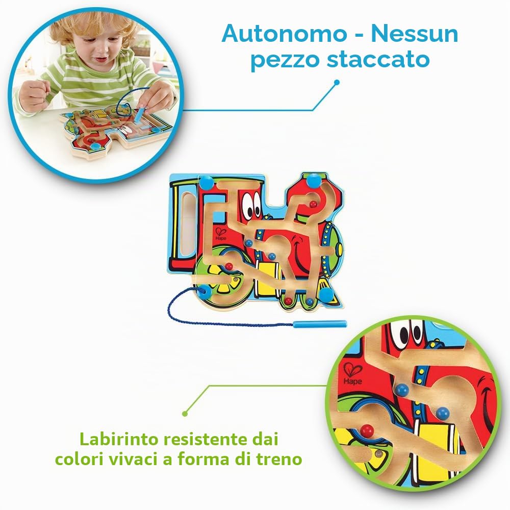 Hape Puzzle Choo Choo Tracks Treno labirinto magnetico