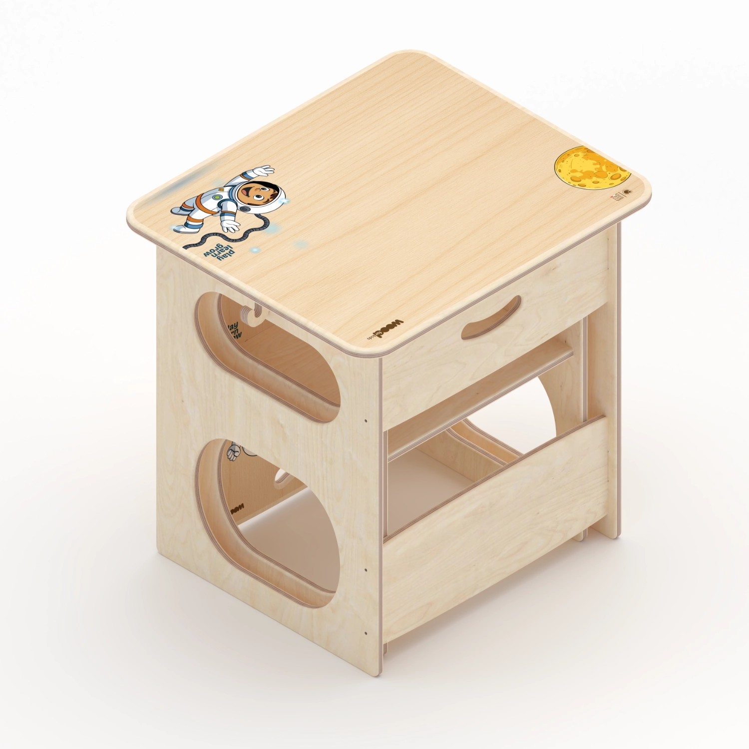 Il Pianeta delle idee Wood for Kids Montessori Banco e poltrona della crescita Montessori
