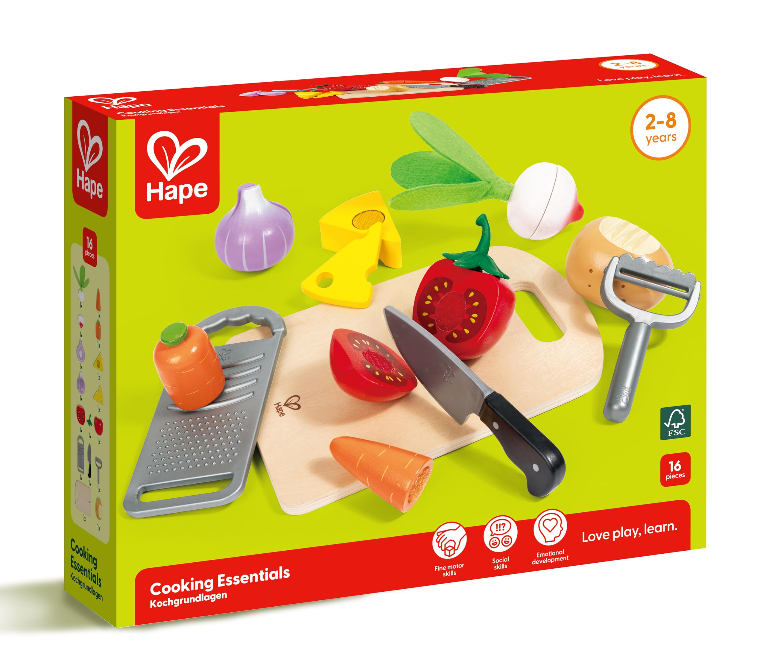 HAPE Cucina e accessori Ingredienti Essenziali set cucina in legno