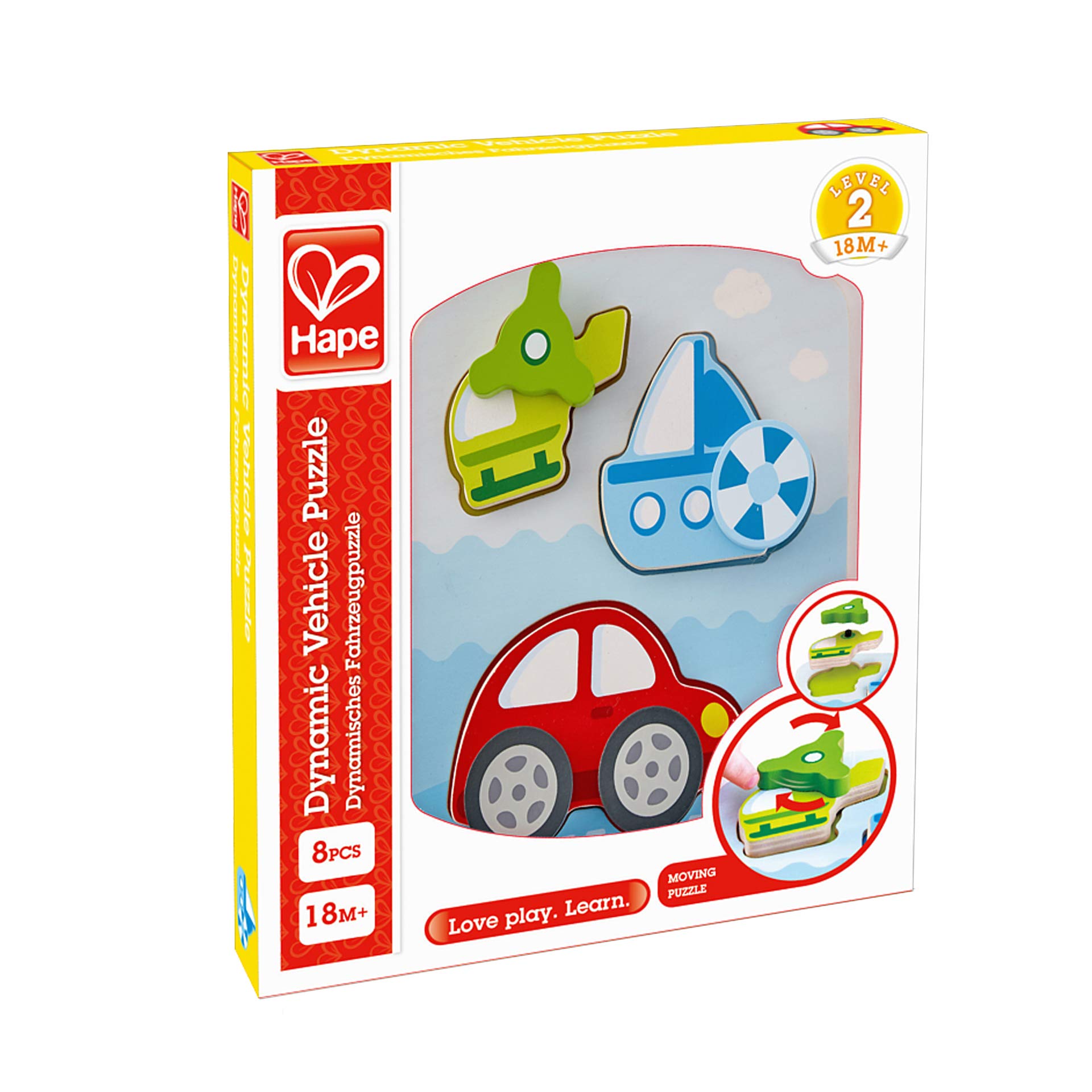 Hape Puzzle E1607 puzzle in legno a incastro colorato