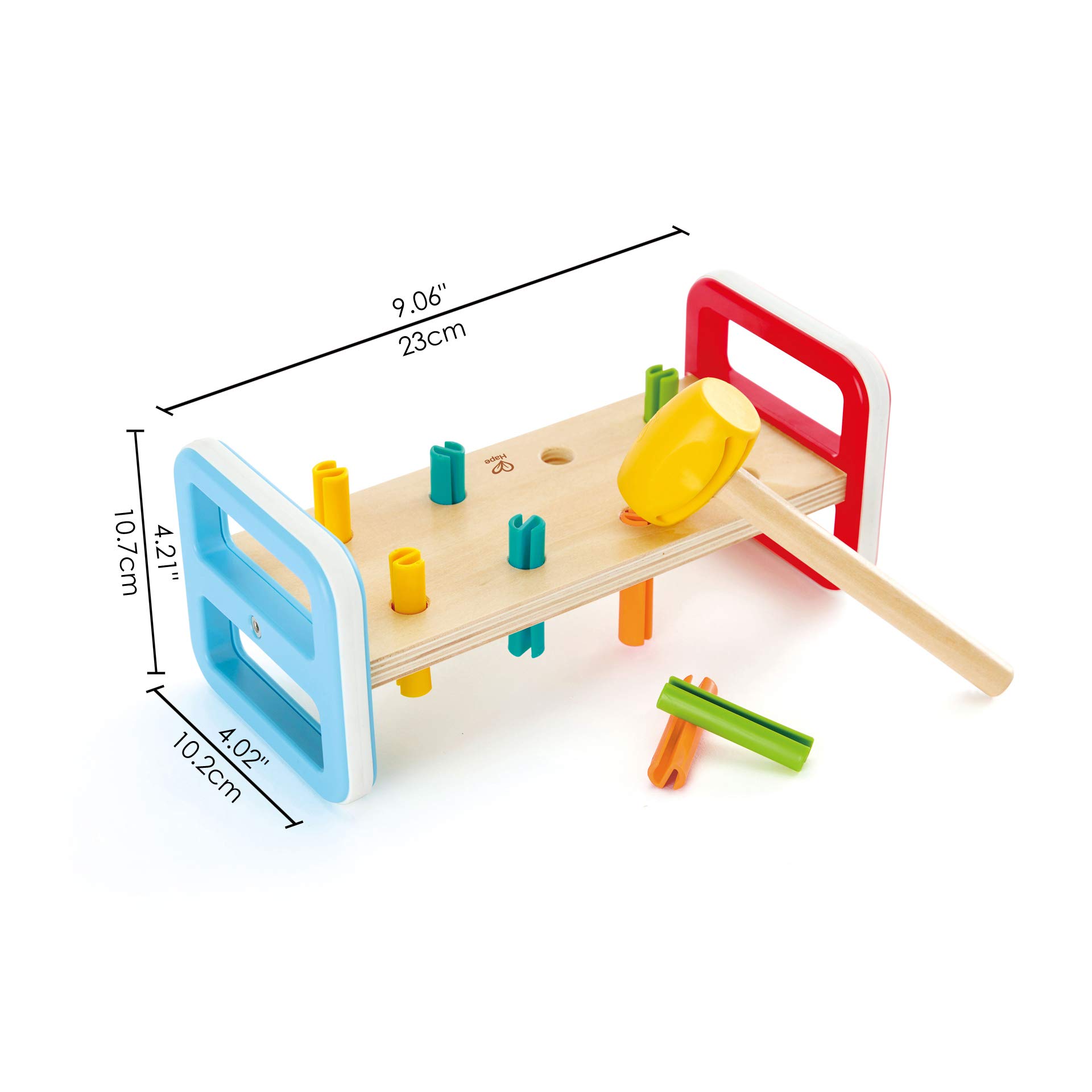 Hape Giochi musicali Batti Batti Arcobaleno banco con martello
