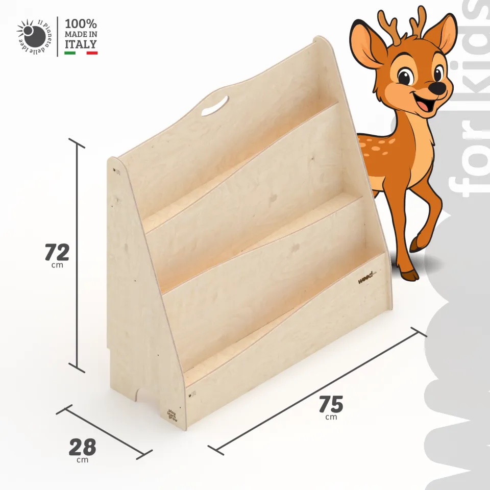 Il Pianeta delle idee Wood for Kids Montessori Libreria Montessori legno