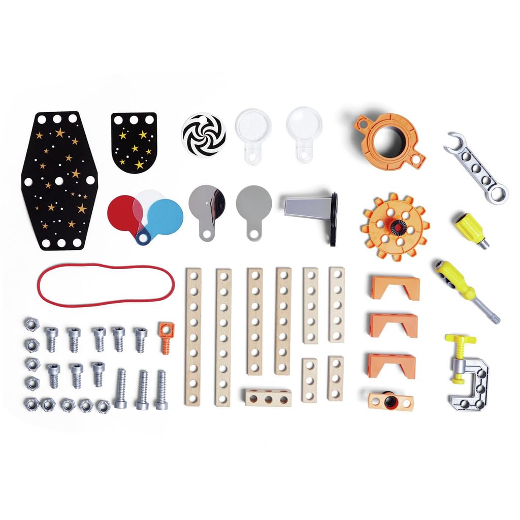Hape Junior Inventor Laboratorio di Scienze Ottiche, kit 8 esperimenti