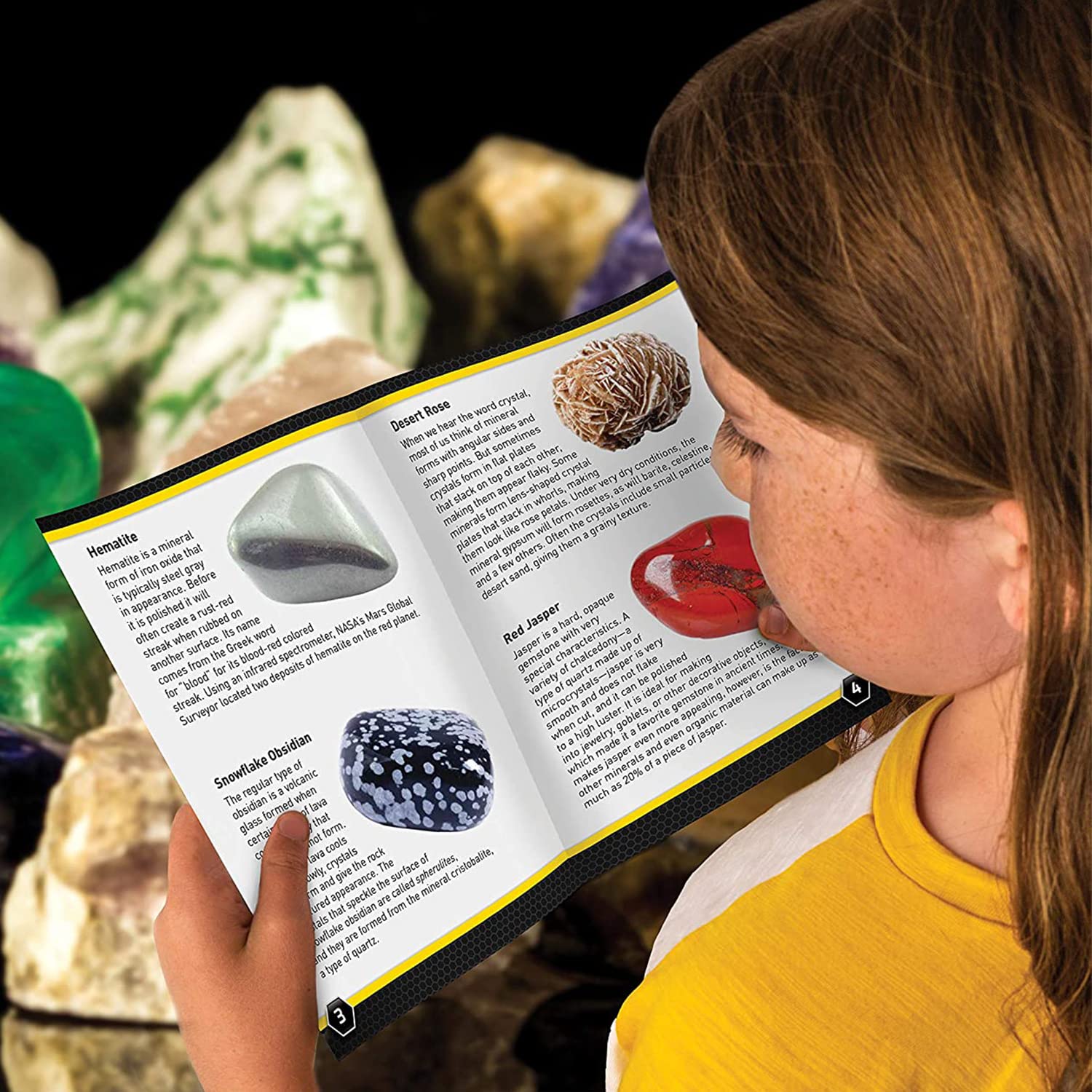National Geographic Kit scientifici e di scoperta JM80571M rocce e minerali 15 pezzi