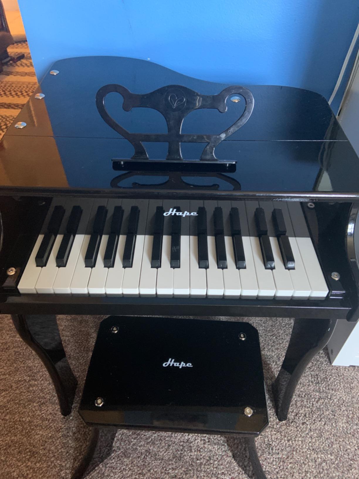 Hape Giochi musicali E0320 Pianoforte a Coda Nero
