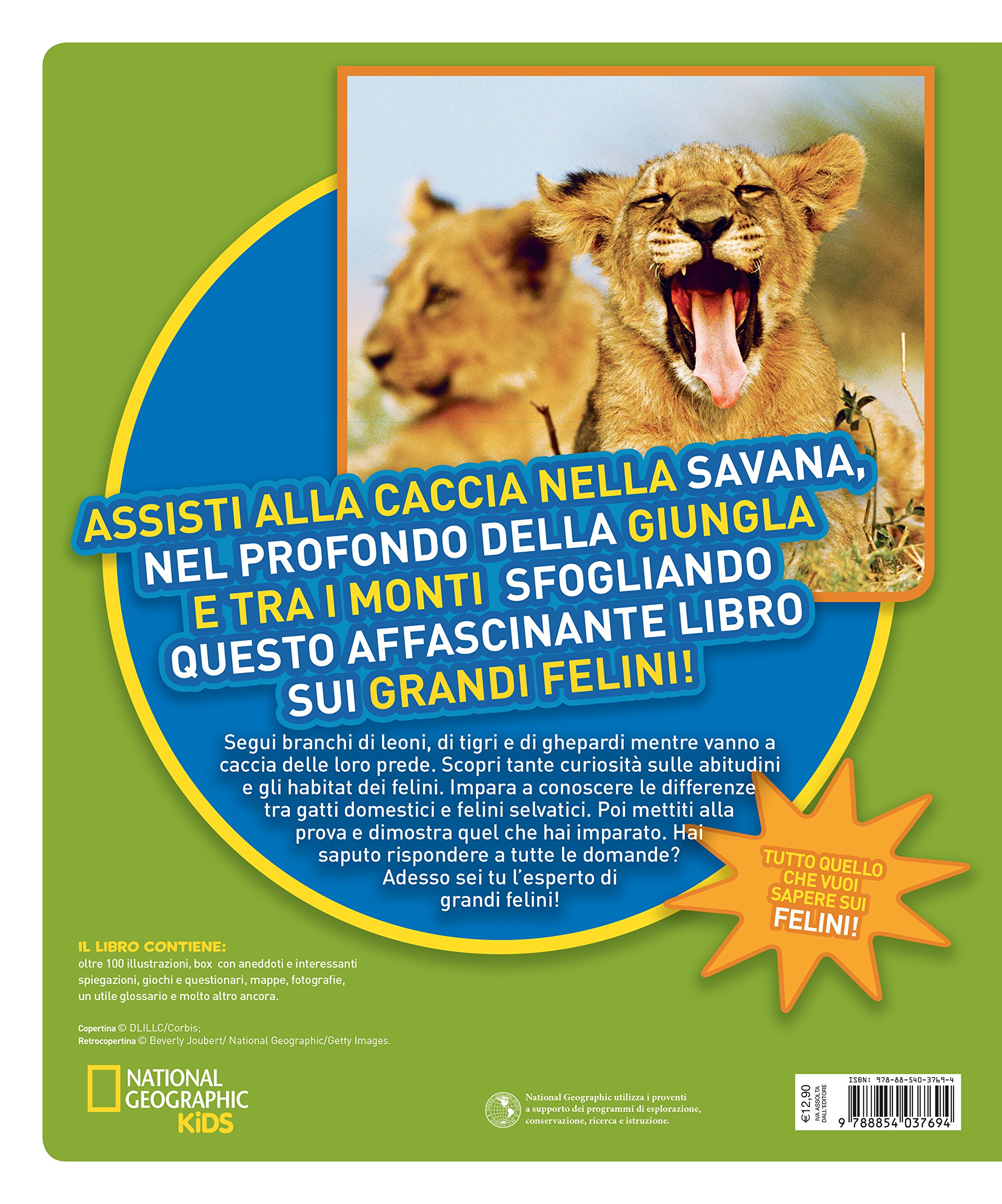 National Geographic Kids Tutto sui felini libro edizione a colori
