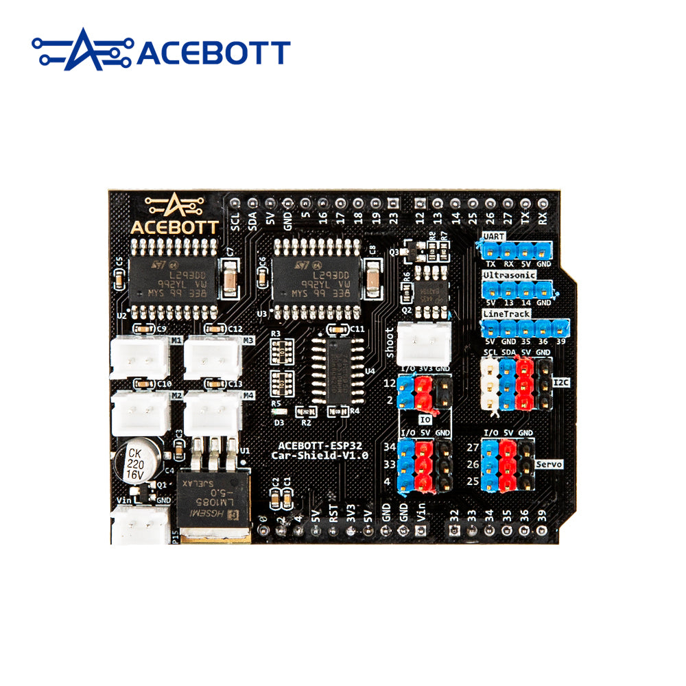 ACEBOTT Controller Boards & Shields QA052 ESP32 Car Shield V2.0