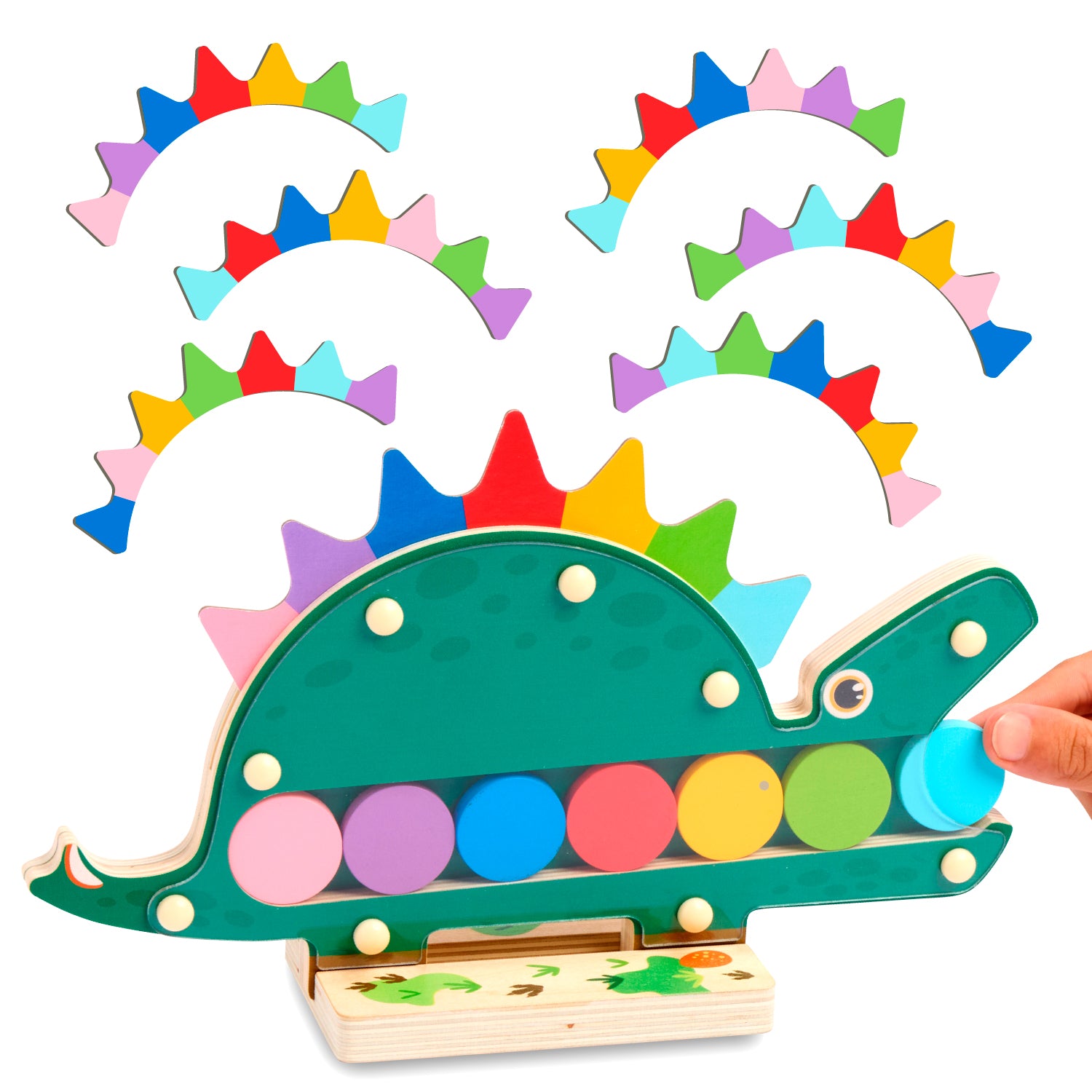Nene Toys Puzzles & Learning Hungry Dino gioco dinosauro in legno