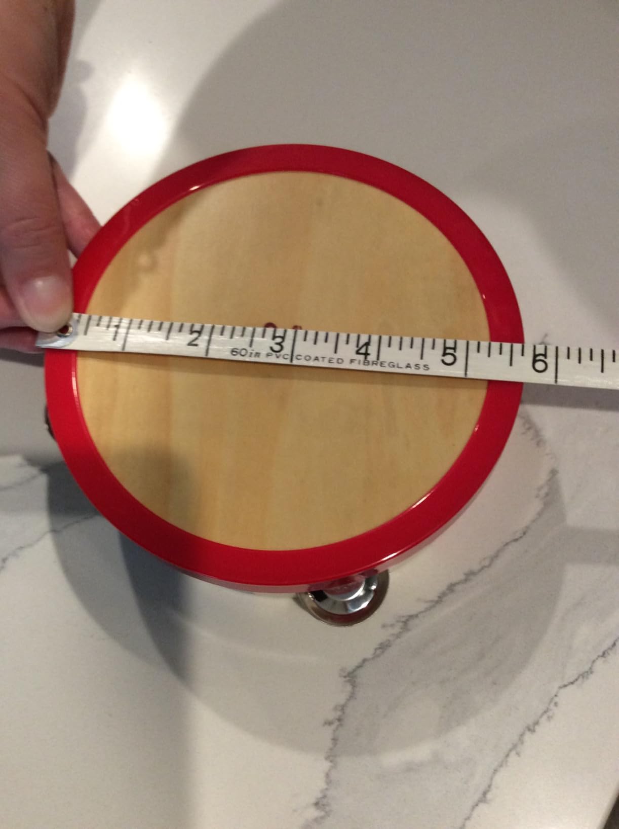 Hape Giochi musicali Tamburello in legno 2 in 1 per bambini