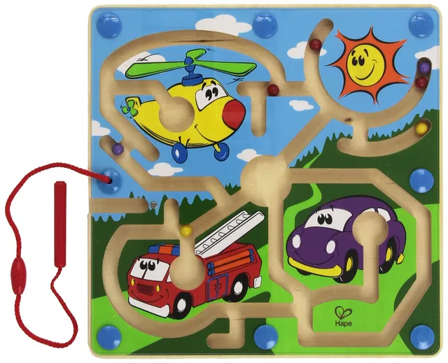 Hape Puzzle Motori Potenti E1703 labirinto magnetico in legno