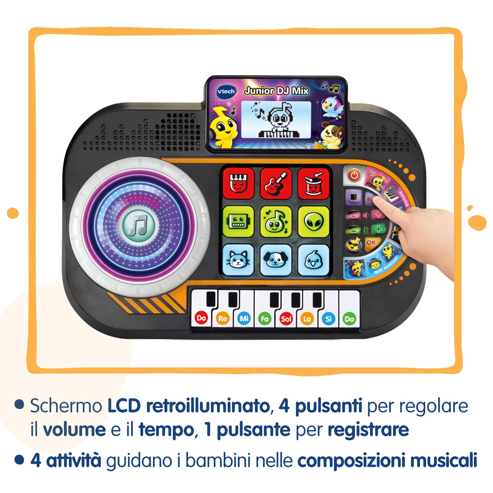 VTech Giocattoli 3-6 anni Junior DJ Mix Console DJ per bambini 3-7 anni