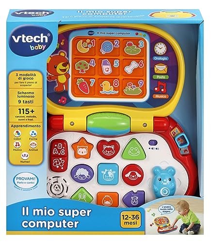 VTech Giocattoli 1-3 anni Il Mio Super Computer interattivo 12-36 mesi