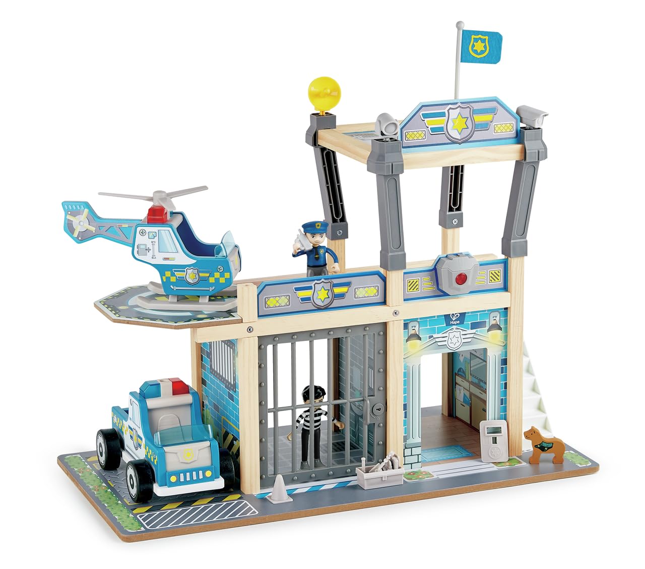 Hape Giochi di ruolo Set Dipartimento di polizia metropolitana stazione
