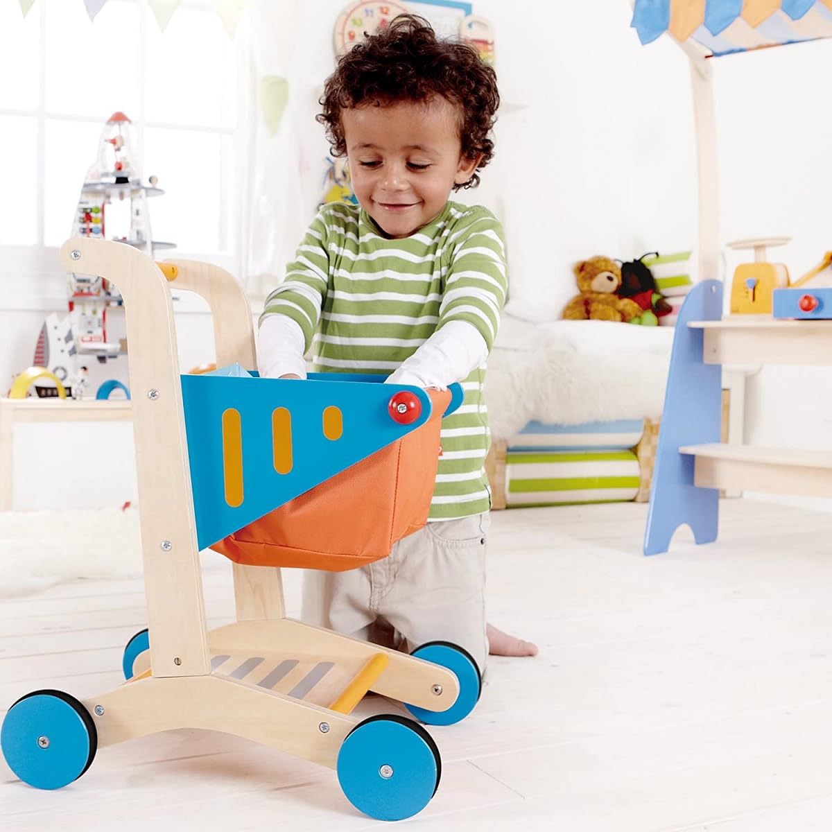 Hape Giochi di ruolo Carrello della Spesa carrello in legno