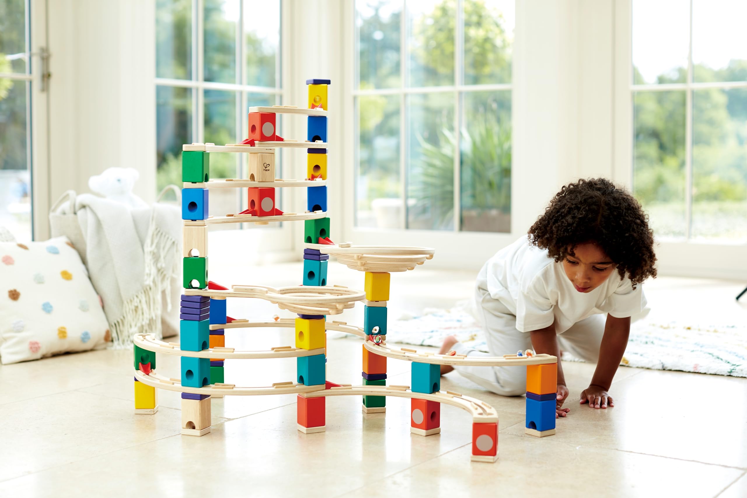 Hape Quadrilla Ciclone pista per biglie in legno 198 pezzi