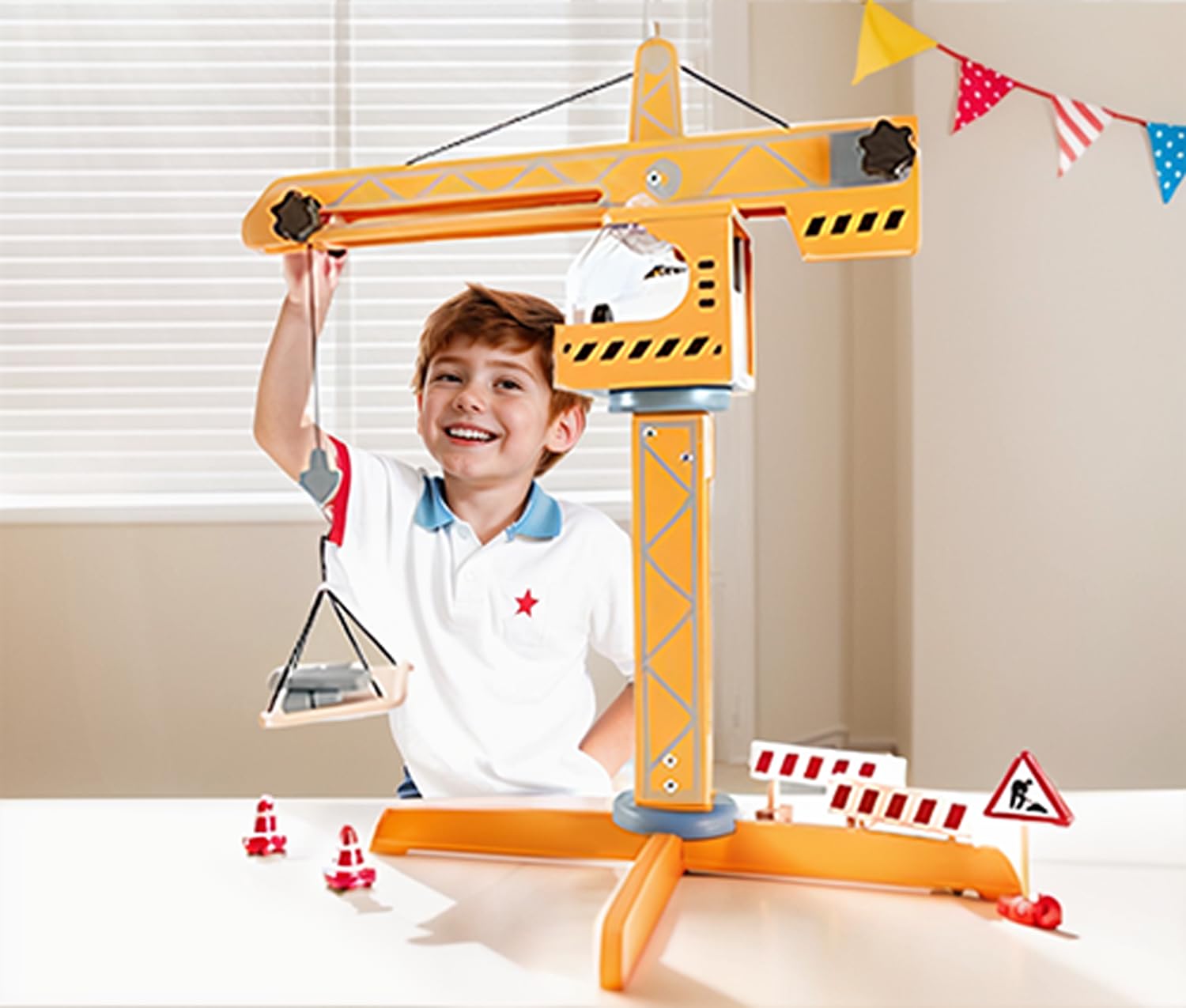 Hape Montare e costruire Set Gru – Costruisci il Tuo Cantiere