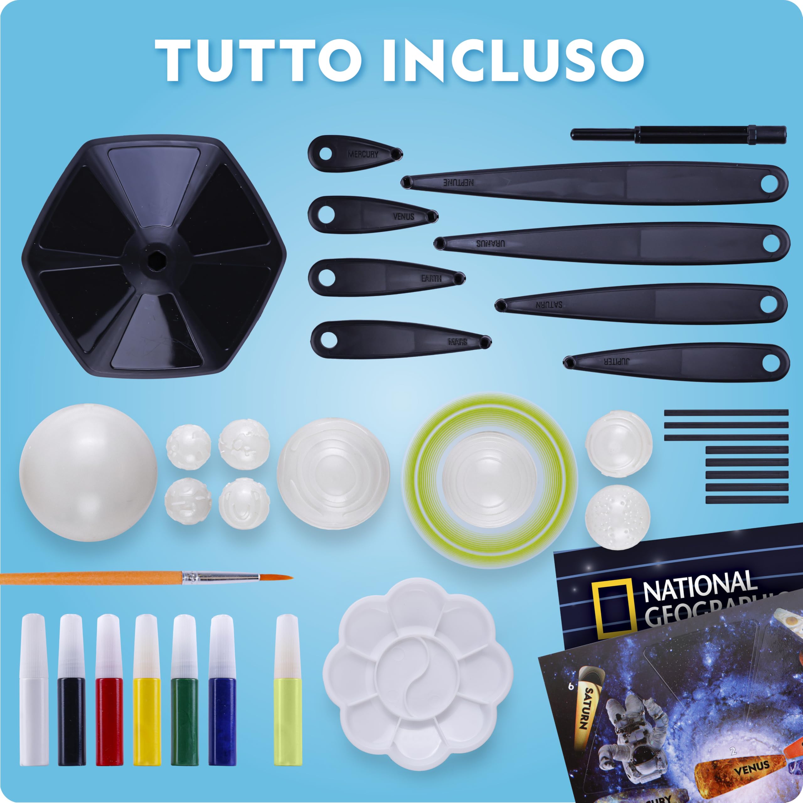 National Geographic Kit scientifici e di scoperta sistema solare 3D da costruire