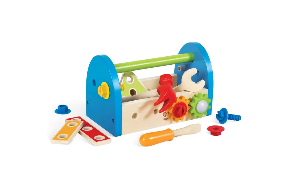 Hape Giochi di ruolo Cassetta degli Attrezzi cassetta attrezzi in legno dai 3 anni