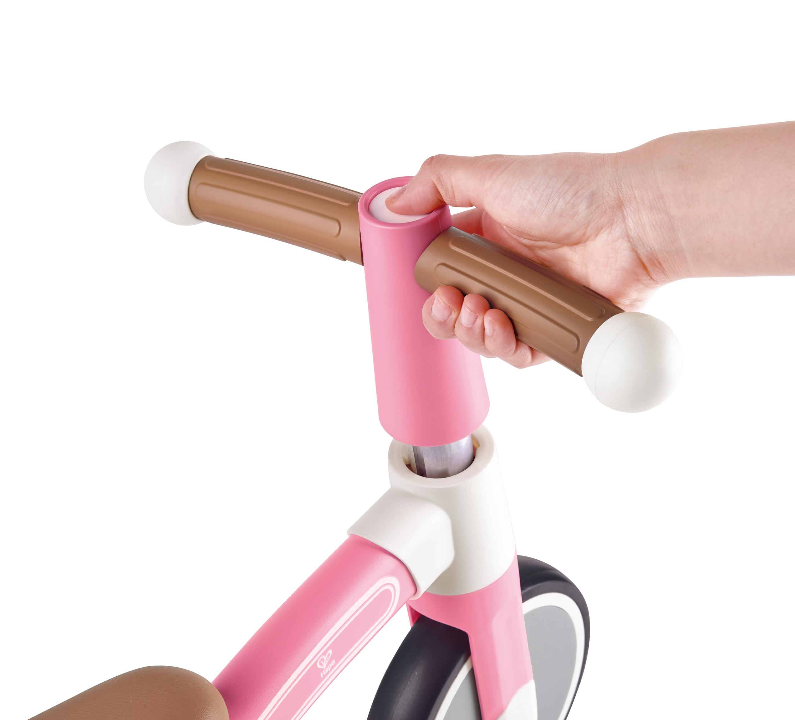 Hape Primi passi e bici triciclo rosa senza pedali 3 ruote leggero