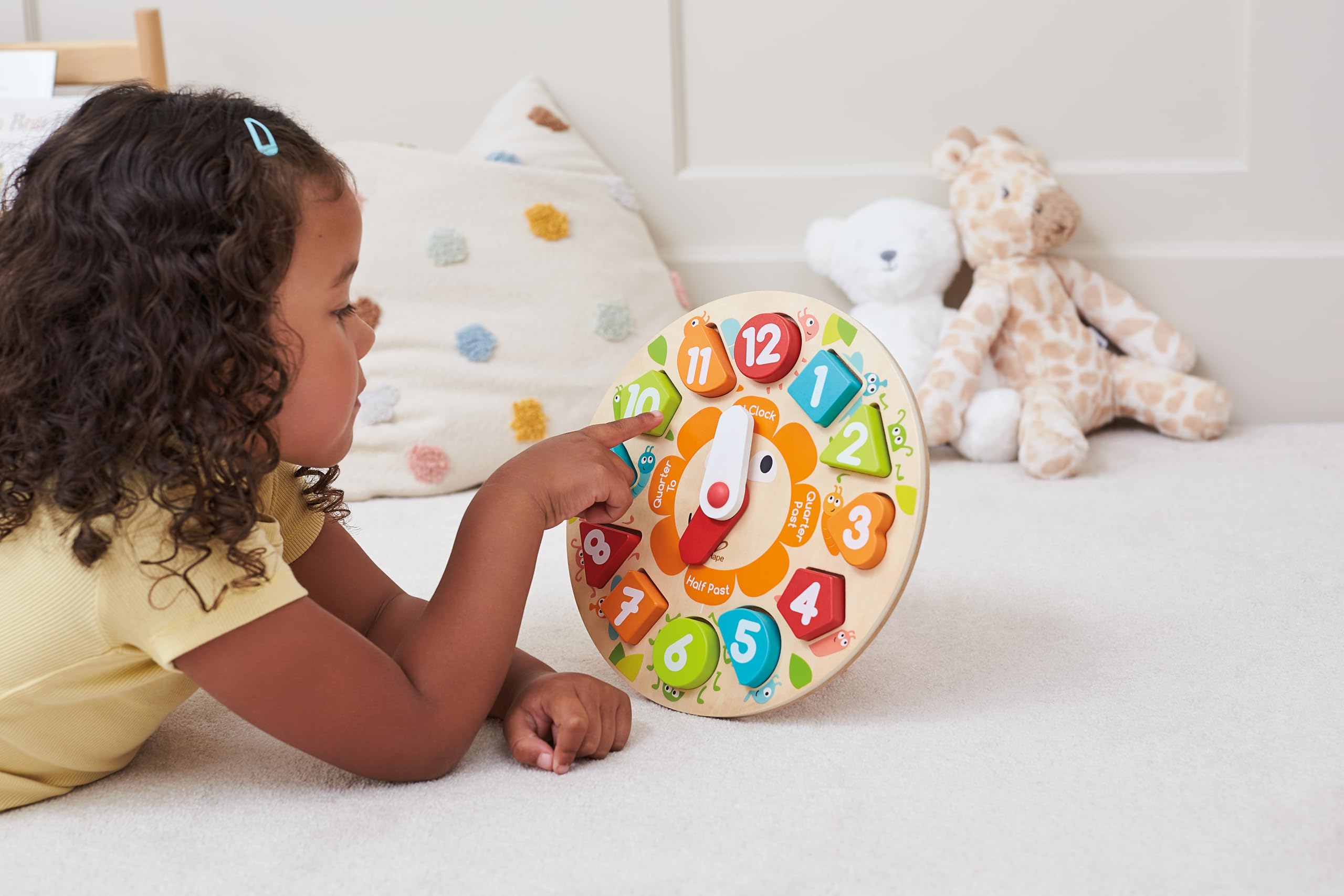 Hape Puzzle Orologio Incastro in legno educativo dai 3 anni